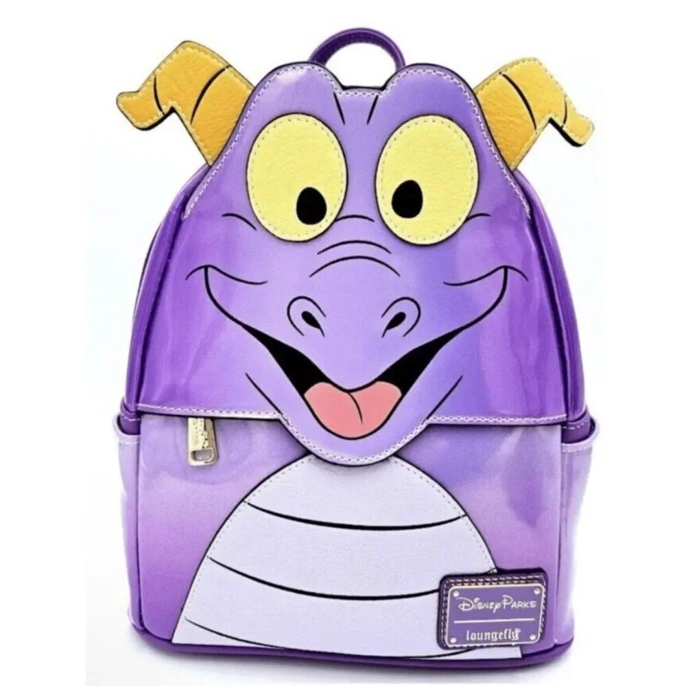 Disney Epcot Figment Shiny Purple Cosplay Loungefly Backpack Journey Imagination